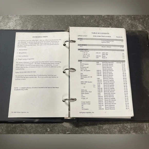 Python Injection 1996 Fuel Injection Troubleshooting Guide - Picture 5 of 6